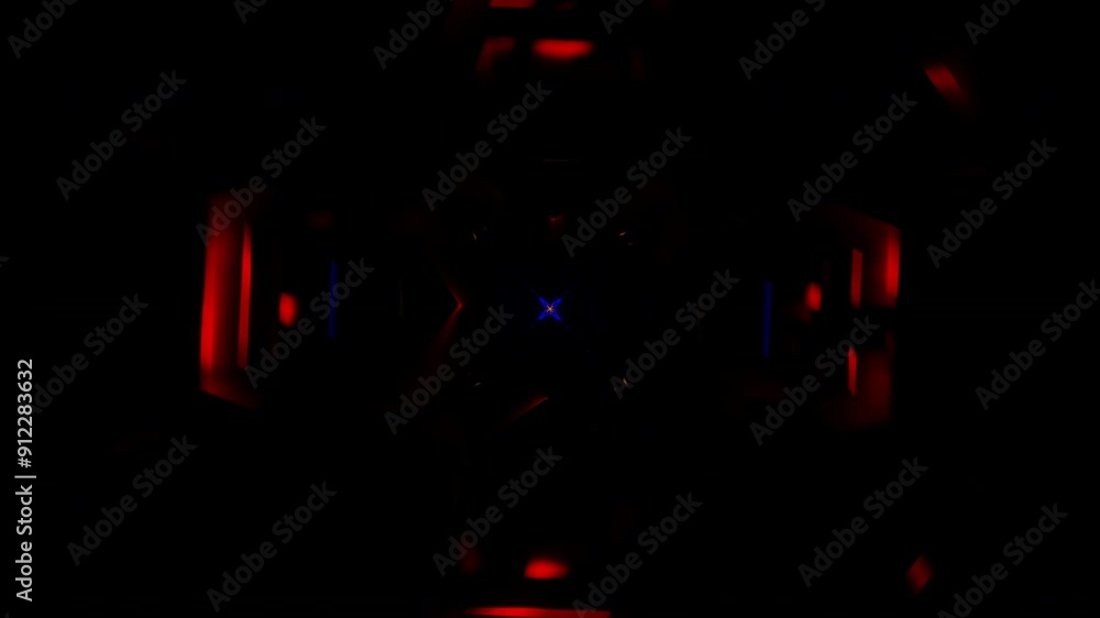Poster kaleidoscopic and vivid vj loop with hypnotic imagery.