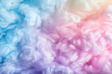 Fototapeta premium Generative ai on theme of beautiful texture soft fluffy cotton, design natural abstract background