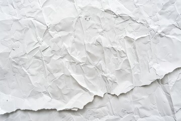 Fototapeta premium A close-up shot of a piece of white paper, ideal for use in creative projects where a clean and simple background is needed