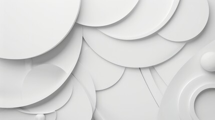 Collection of white plates displayed on a wall, ready for use or decoration