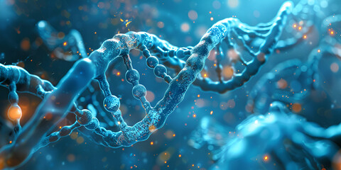 DNA Structure Analysis, Genetic Research Visualization