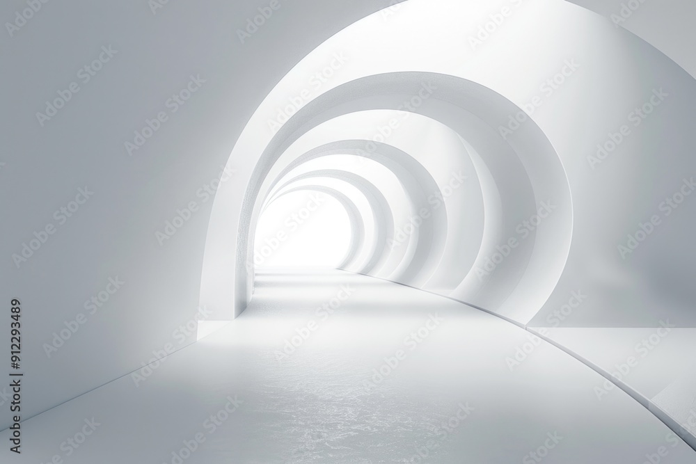 Poster a dark tunnel with a faint light at the end, representing hope and guidance