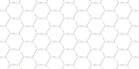 Abstract background with hexagonal geometric hexagon polygonal pattern background. seamless bright white web cell and triangle abstract honeycomb background. white and gray backdrop wallpaper.