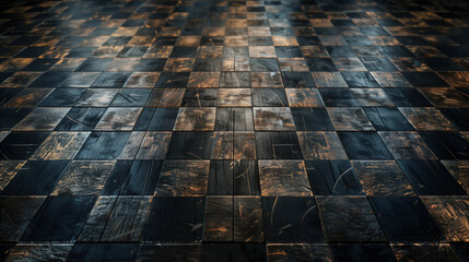 High-Resolution Dark Club Floor Texture Featuring Worn Surface and Dim Lighting Ideal for Club and Bar Environments