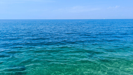 Adriatic Sea landscape by the Piran, Slovenia 