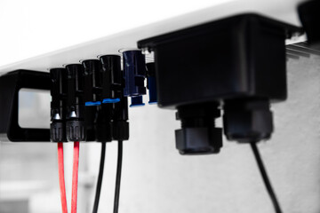 close-up of an inverter for a pv system