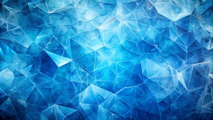 Obraz premium Geometric blue ice texture background