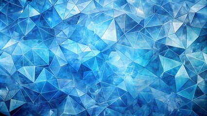Obraz premium Geometric blue ice texture background