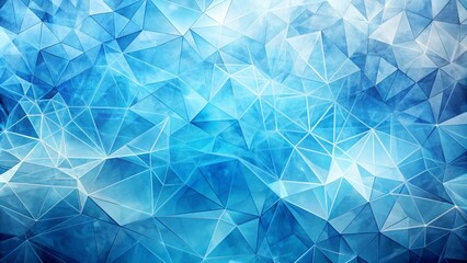 Obraz premium Geometric blue ice texture background