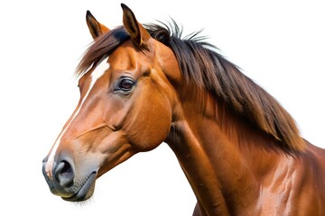 Obraz premium horse head isolated on white