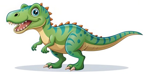 Obraz premium green dragon cartoon