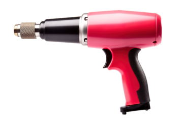 A Vibrant Pink Power Tool Ready For Work on a White or Clear Surface PNG Transparent Background