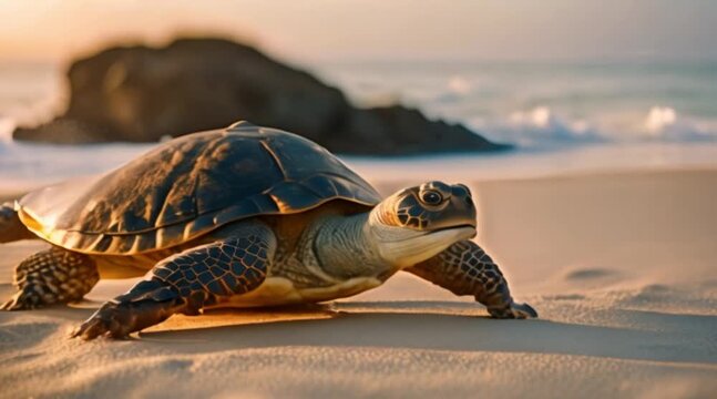 turtle on the beach