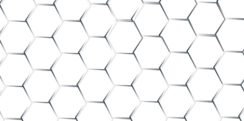 Abstract background with hexagonal geometric hexagon polygonal pattern background. seamless bright white web cell and triangle abstract honeycomb background. white and gray backdrop wallpaper.