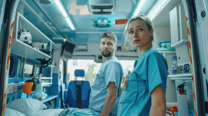 The Paramedics In Ambulance