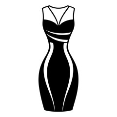 Bodycon Dress art vector illustration