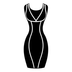 Bodycon Dress art vector illustration