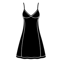 Slip Dress art vector illustration