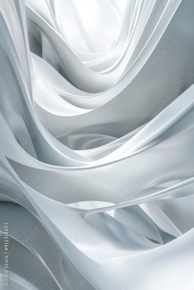 Poster A detailed shot of white fabric with intricate texture and pattern
