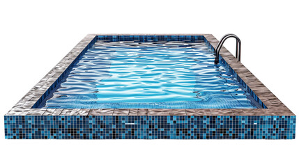 Swimming pool isolated on transparent or white background 