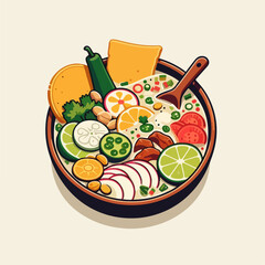 Mexican food vector illustration