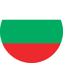 Obraz premium Bulgaria flag button