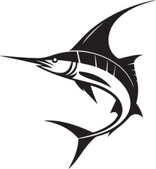 swordfish vector silhouette illustration logo art