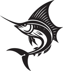 swordfish vector silhouette illustration