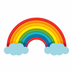 Rainbow  art vector illustration