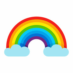 Rainbow  art vector illustration