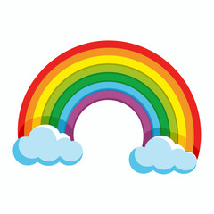 Rainbow  art vector illustration