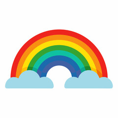 Rainbow  art vector illustration