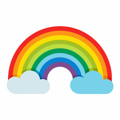 Rainbow  art vector illustration