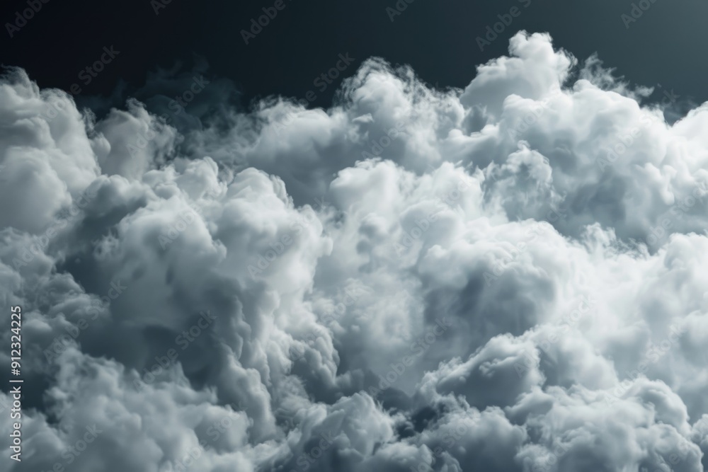 Poster a plane soaring through a cloudy atmosphere with the sun shining down