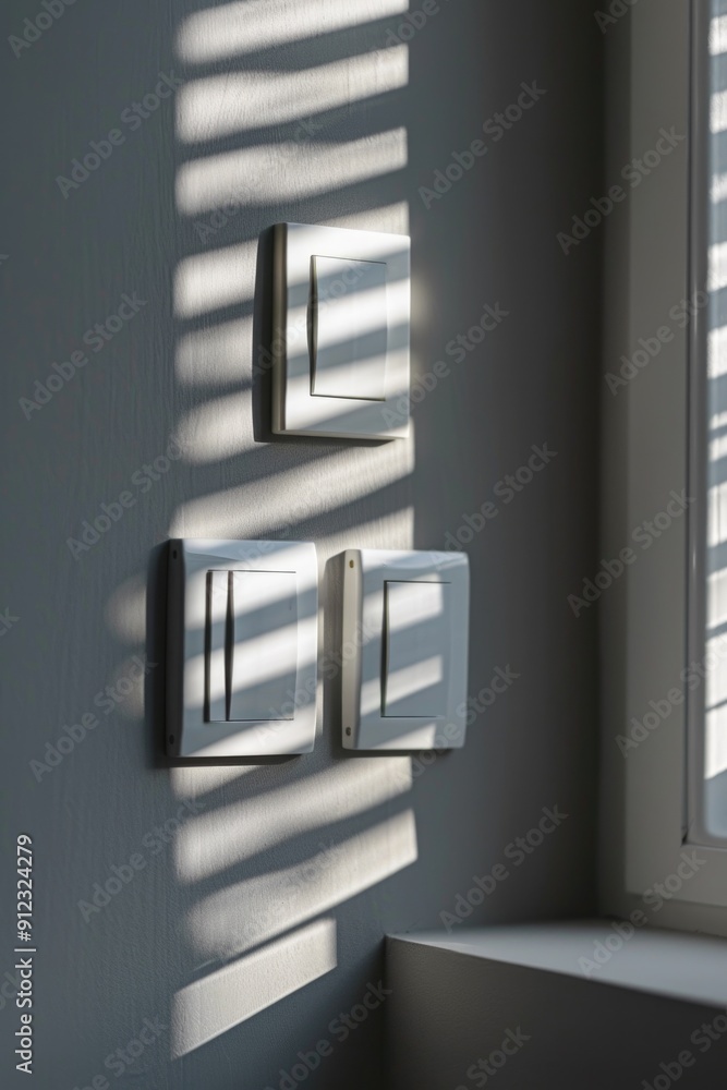 Poster Lighting controls and window view