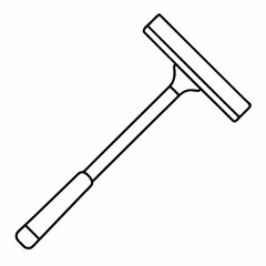 Squeegee art vector illustration