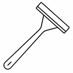 Squeegee art vector illustration