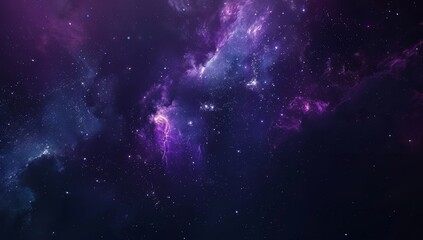 Naklejka premium A Cosmic Nebula with Star Dust and Gas Clouds