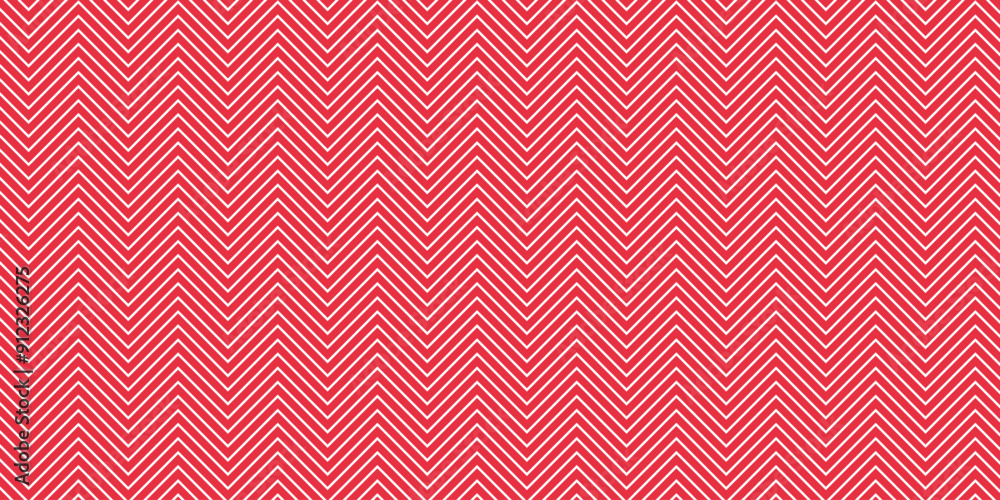 Poster Red zigzag pattern design element background. Vector