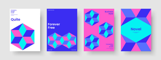 Geometric Report Template. Isolated Flyer Layout. Creative Book Cover Design. Brochure. Poster. Background. Banner. Business Presentation. Advertising. Pamphlet. Portfolio. Leaflet. Catalog