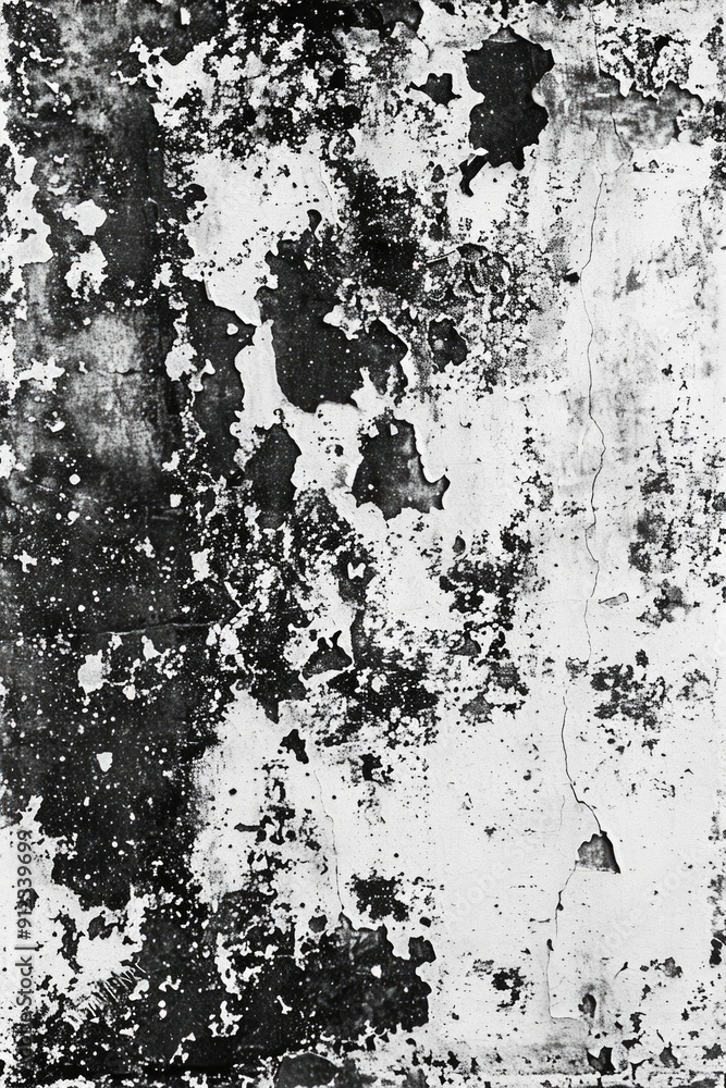 Poster a close-up shot of a wall with peeling paint, great for use in interior design or architecture proje