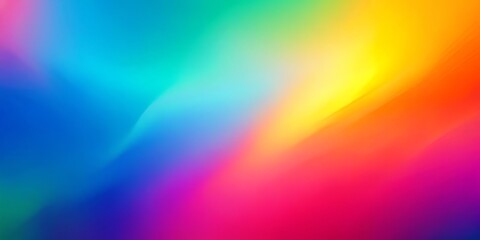Obraz premium Vibrant multi-colored abstract gradient background with soft blur effect, ideal for modern designs, presentations, and digital art projects requiring a bold and eye-catching visual.