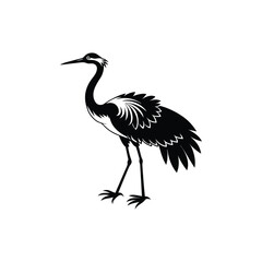 Obraz premium cranes silhouette