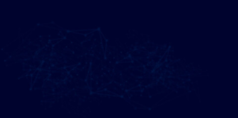 Vector network connection lines with digital technology background.