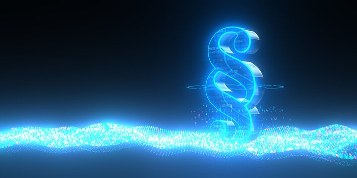 Datenschutz Konzept - 3D illustration.