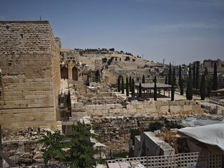 The historical part of the old city in Jerusalem