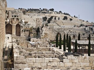 The historical part of the old city in Jerusalem