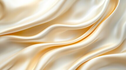 Naklejka premium Smooth golden satin fabric texture background