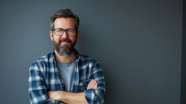 The bearded man - Powered by Adobe