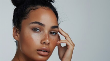 The Woman's Serene Expression